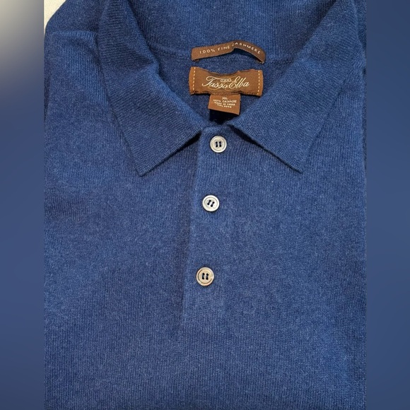 Tasso Elba Other - Tasso Elba cashmere sweater men’s XL like new medium blue